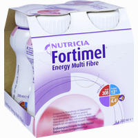 Fortimel Energy Multi Fibre Erdbeergeschmack Fluid Nutricia gmbh 8 x 4 x 200 ml - ab 12,49 €