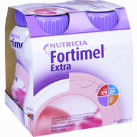 Fortimel Extra Erdbeergeschmack Fluid 4 x 200 ml