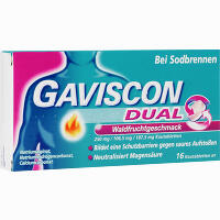 Gaviscon Dual Waldfrucht 250 Mg 106. 5 Mg 187. 5 Mg 16 Stück