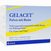 Gelacet Pulver mit Biotin im Beutel 21 Stück