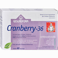 Gesundform Cranberry 36 Kapseln 60 Stück 