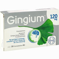 Gingium 120 Mg Filmtabletten  30 Stück - ab 11,71 €