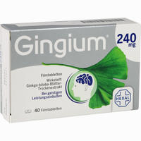 Gingium 240 Mg Filmtabletten  80 Stück - ab 14,93 €