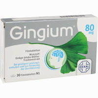 Gingium 80 Mg Filmtabletten  30 Stück - ab 8,28 €