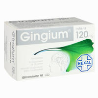 Gingium Intens 120mg Filmtabletten  120 Stück - ab 11,89 €