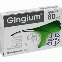 Gingium Spezial 80 Filmtabletten 30 Stück 