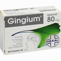 Gingium Spezial 80 Filmtabletten 60 Stück 