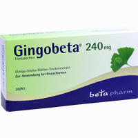 Gingobeta 240 Mg Filmtabletten  30 Stück - ab 14,80 €