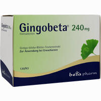 Gingobeta 240 Mg Filmtabletten  30 Stück - ab 14,75 €