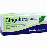 Gingobeta 40 Mg Filmtabletten  30 Stück - ab 4,21 €