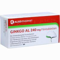 Ginkgo Al 240 Mg Filmtabletten  30 Stück - ab 19,75 €