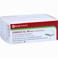 Ginkgo Al 40 Mg Filmtabletten  30 Stück - ab 4,55 €