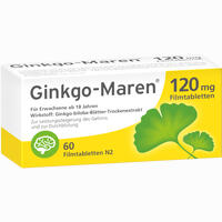 Ginkgo- Maren 120 Mg Filmtabletten  60 Stück - ab 9,04 €