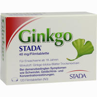 Ginkgo Stada 40mg Filmtabletten 120 Stück