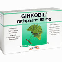 Ginkobil Ratiopharm 80 Mg Filmtabletten  30 Stück - ab 7,39 €