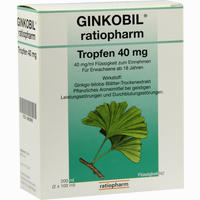 Ginkobil Ratiopharm Tropfen 40 Mg  100 ml - ab 10,71 €