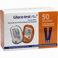 Gluco- Test Plus Blutzuckerteststreifen  25 Stück - ab 9,42 €