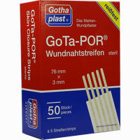 Gota- Por Wundnahtstreifen Steril 76mmx3mm 50 Stück