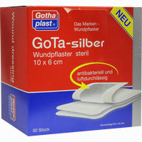 Gota- Silber Wundpflaster Steril 10x6cm  50 Stück 