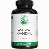Green Naturals Ashwagandha 2500 Mg Hochdosis Vegan 180 Stück