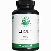 Green Naturals Cholin 600 Mg Hochdosiert Vegan 120 Stück