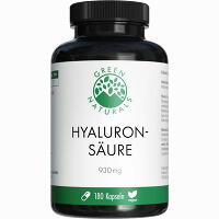 Green Naturals Hyaluronsäure 930 Mg Vegan 180 Stück