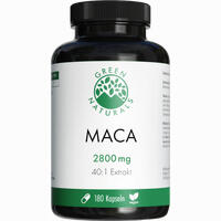 Green Naturals Maca 2800 Mg Hochdosiert 40:1 Vegan 180 Stück