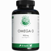Green Naturals Omega- 3 Kapseln 1835mg Vegan + Dha 80 Stück