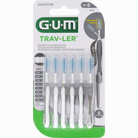Gum Trav- Ler Grau Kerze 2.0mm Interdental+6 Kappen Zahnbürste 6 Stück