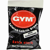 Gym Salmiak Lakritz Drops- Tüte Ohne Zuckerzusatz 100 g