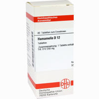 Hamamelis D12 Tabletten 80 Stück - ab 7,14 €