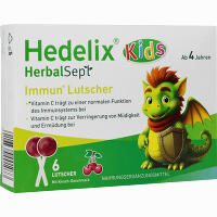 Hedelix Herbalsept Immun Lutscher Kids 6 Stück