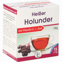 Heisser Holunder+vit.c+zink Pulver 15 x 10 g 