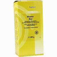 Henna Rot Pflanzliche Haarfarbe Aurica 100 g
