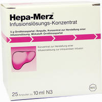 Hepa- Merz Infusionslösungs- Konzentrat Infusionslösungskonzentrat 25 x 10 ml - ab 78,89 €