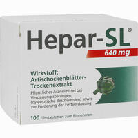 Hepar- Sl 640 Mg Filmtabletten  100 Stück - ab 25,77 €