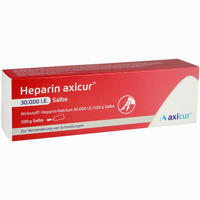 Heparin Axicur 30.000 I.e. Salbe  axicorp Pharma GmbH 100 g
