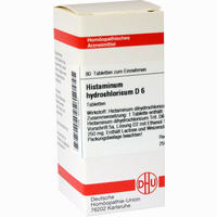 Histaminum Hydrochlor D6 Tabletten 80 Stück - ab 7,19 €