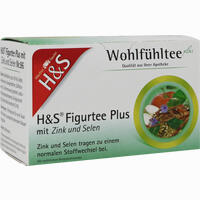 H&s Figurtee Plus mit Zink und Selen 20 x 1.5 g