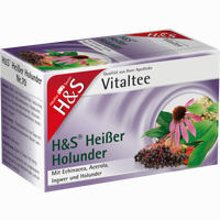 H&s Heißer Holunder Vitaltee Filterbeutel 20 Stück