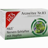H&s Nerven- und Schlaftee mit Hopfen Filterbeutel 20 x 1.5 g