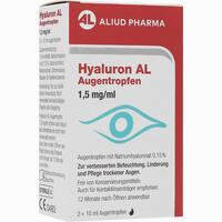 Hyaluron Al Augentropfen 1. 5 Mg/Ml 1 x 10 ml - ab 5,30 €