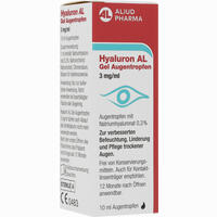 Hyaluron Al Gel Augentropfen 3 Mg/Ml 1 x 10 ml - ab 5,44 €
