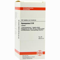 Hyoscyamus D30 Tabletten 80 Stück - ab 6,77 €