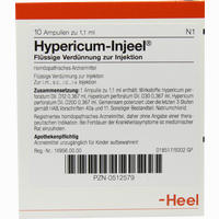 Hypericum Inj Ampullen 10 Stück - ab 17,14 €