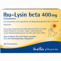 Ibu- Lysin Beta 400 Mg Filmtabletten 20 Stück