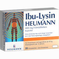 Ibu- Lysin Heumann 400 Mg Filmtabletten 20 Stück