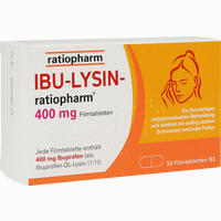 Ibu- Lysin- Ratiopharm 400 Mg Filmtabletten  10 Stück - ab 2,31 €