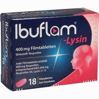 Ibuflam Lysin 400mg Filmtabletten 18 Stück