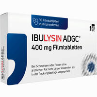 Ibulysin Adgc 400 Mg Filmtabletten 10 Stück - ab 2,15 €